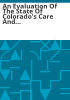 An_evaluation_of_the_State_of_Colorado_s_care_and_treatment_of_people_with_mental_illness