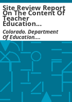 Site_review_report_on_the_content_of_teacher_education_at_Colorado_Christian_University
