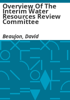 Overview_of_the_Interim_Water_Resources_Review_Committee
